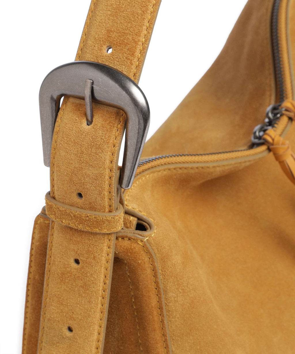 Liebeskind Ines Suede L Hobo bag honey suede