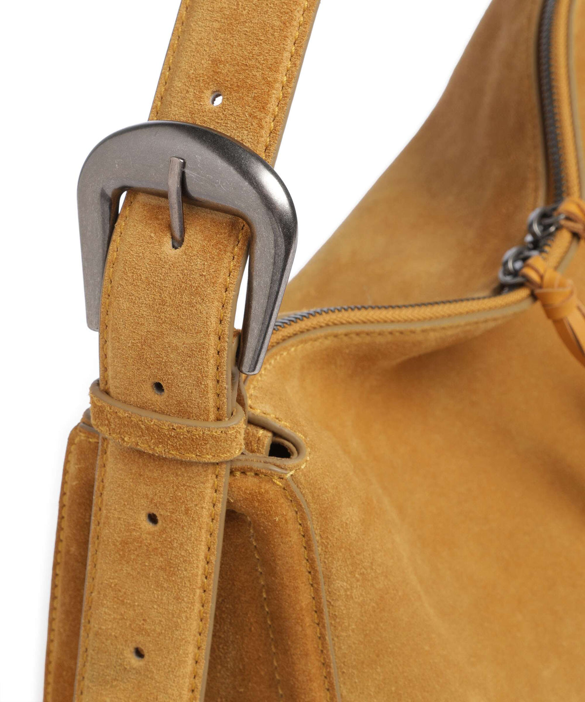 Liebeskind Ines Suede L Hobo bag honey suede