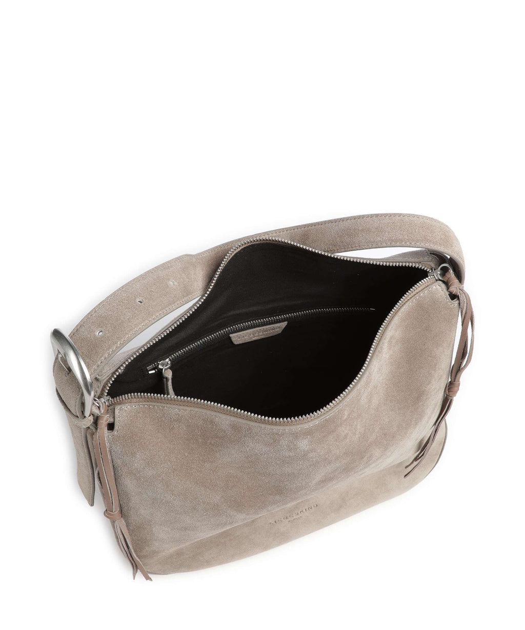 Liebeskind Ines Suede L Hobo bag neutral grey