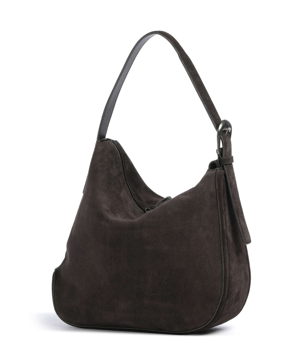 Liebeskind Ines Suede L Hobo bag deep soil