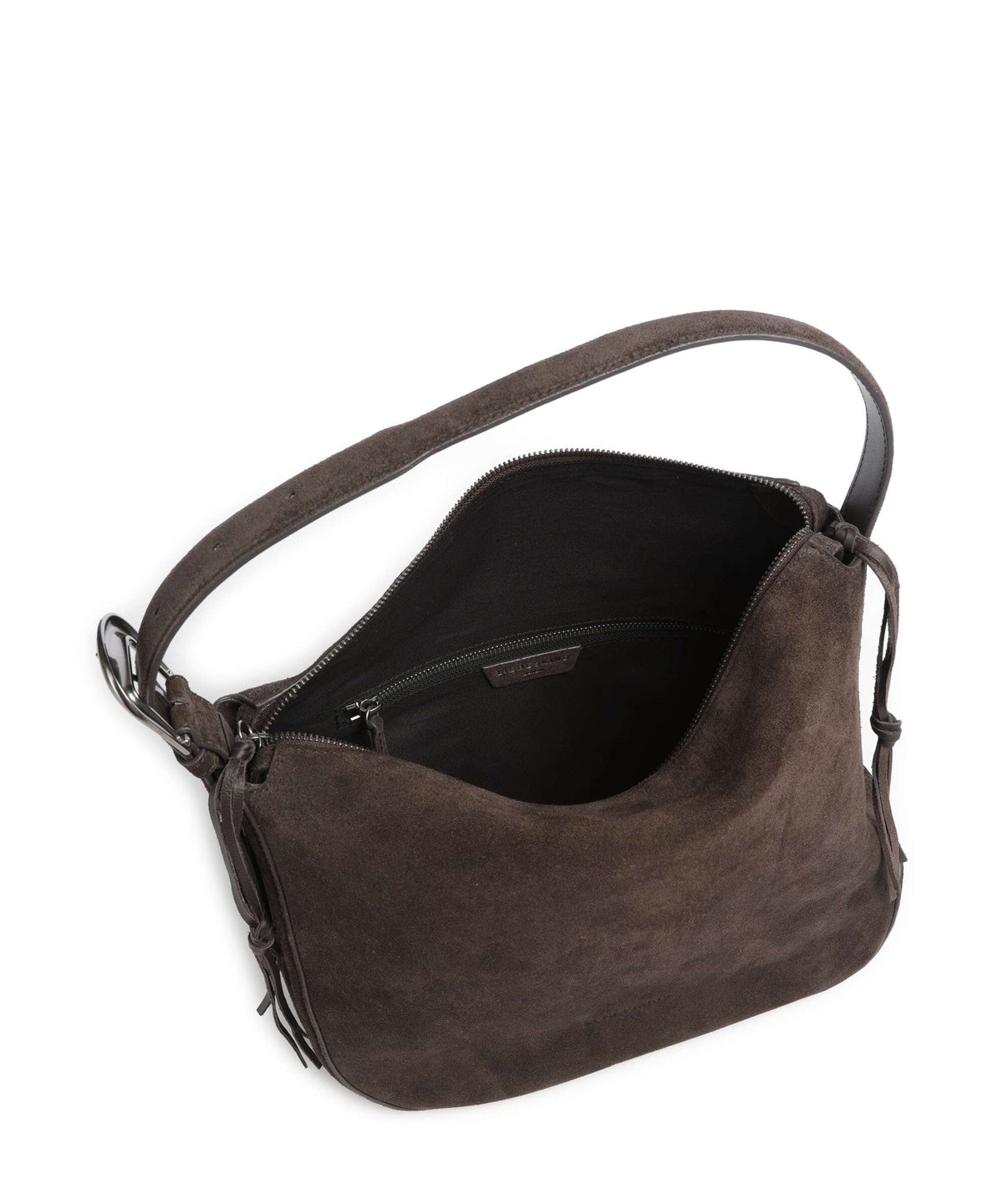 Liebeskind Ines Suede L Hobo bag deep soil