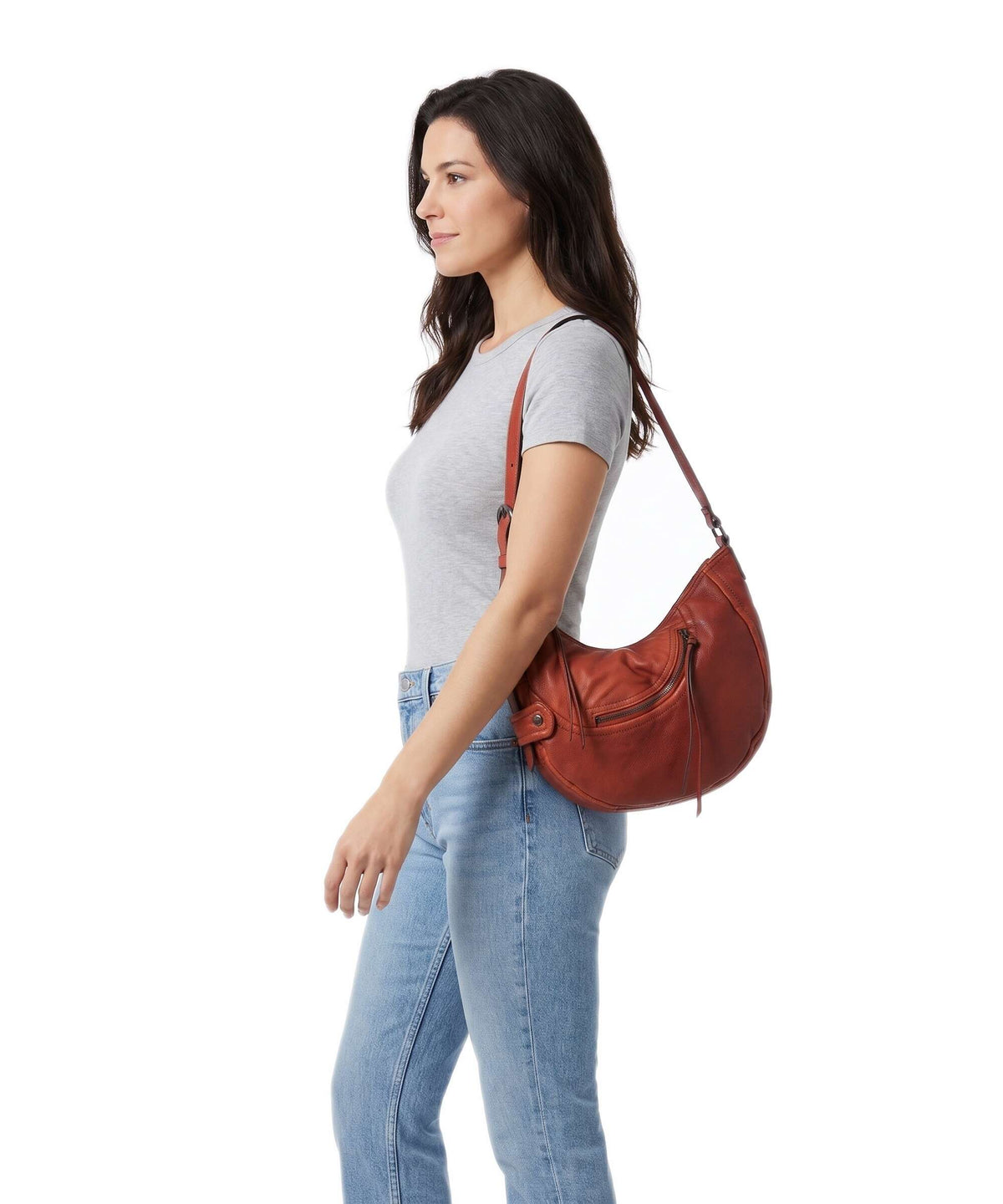 Liebeskind Luna II 3D S Hobo bag red rock