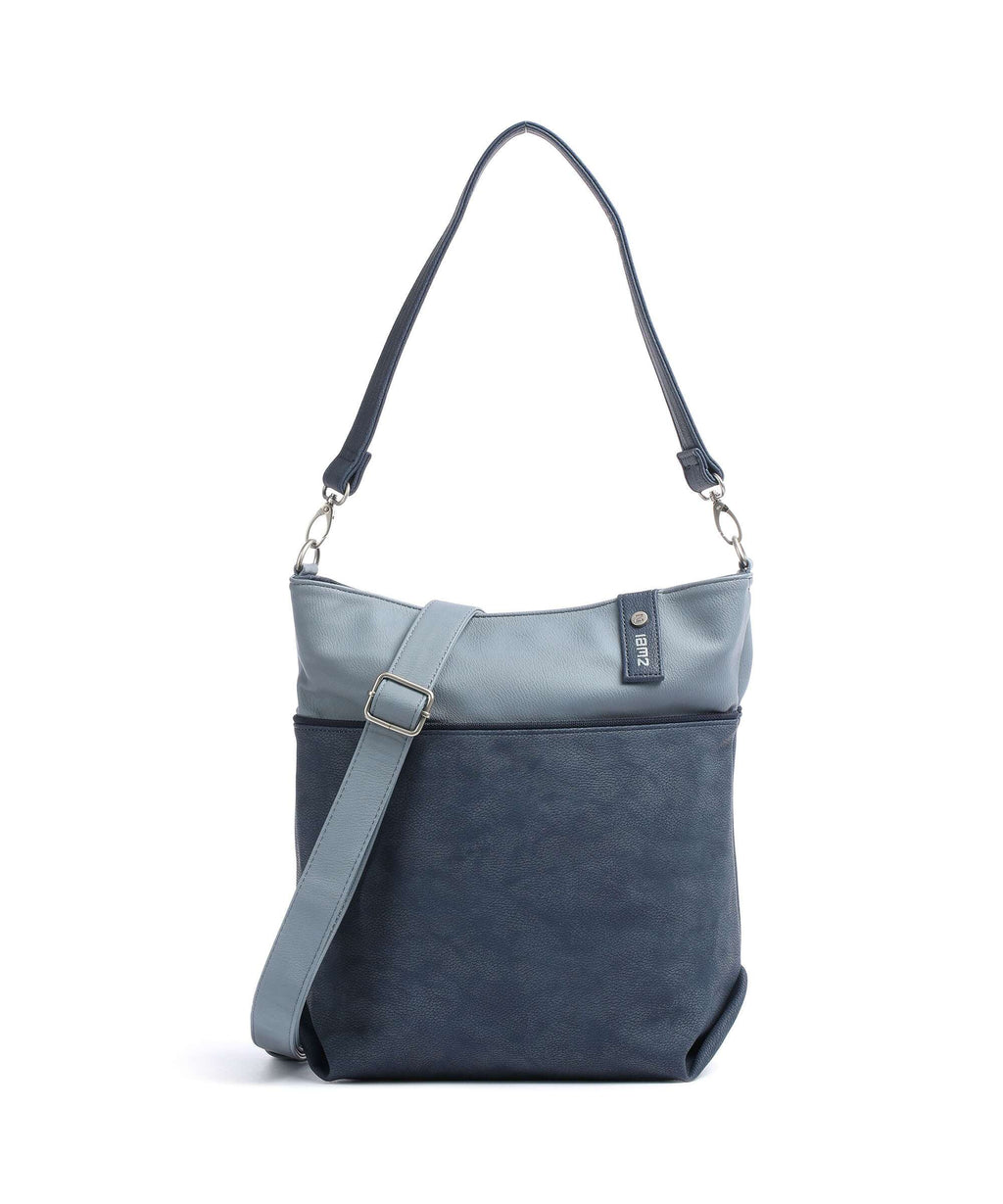 Zwei Jana J12 Hobo bag nubuk blue