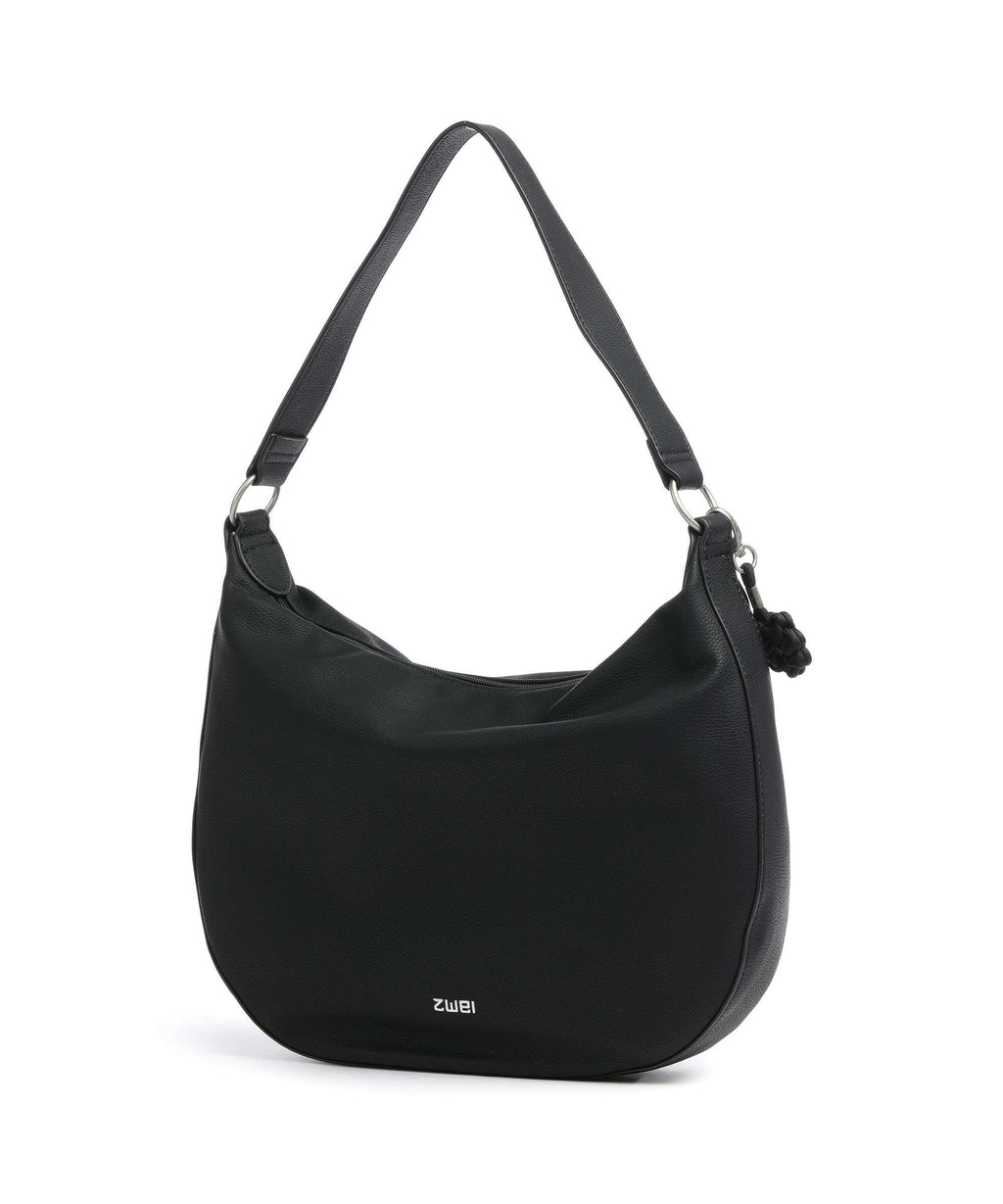 Zwei Yuna YU110 Hobo bag nubuk black