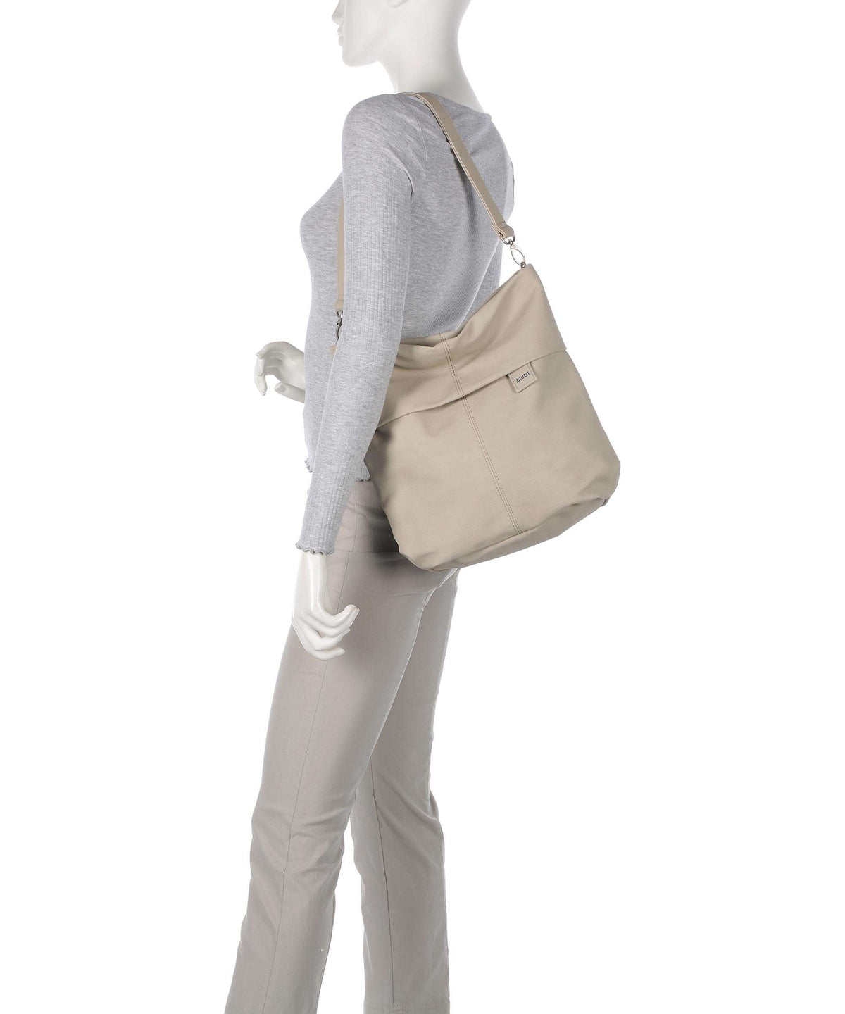 Zwei Mademoiselle.M M12 Hobo bag nubuk linen