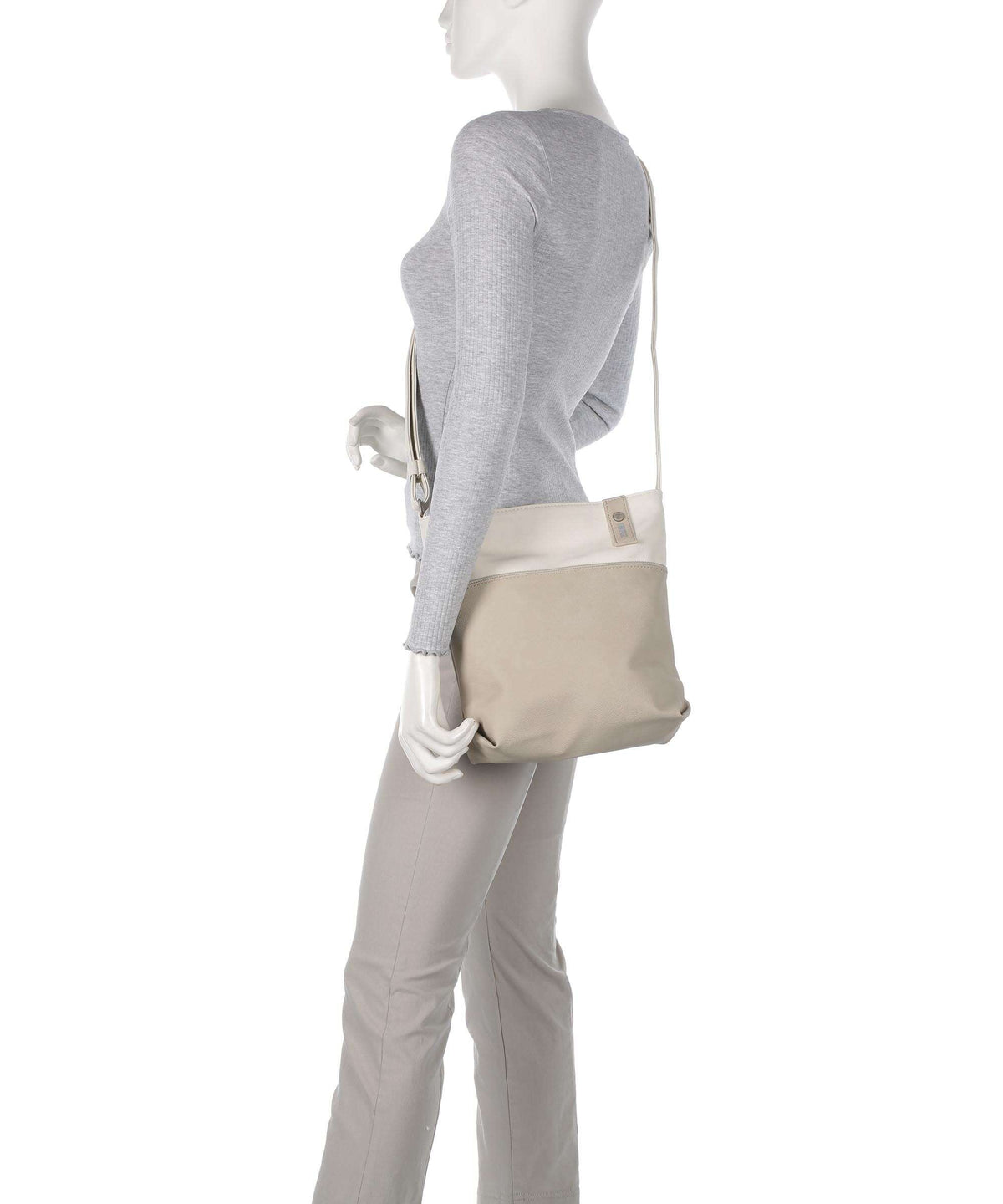 Zwei Jana J10 Shoulder bag nubuk linen