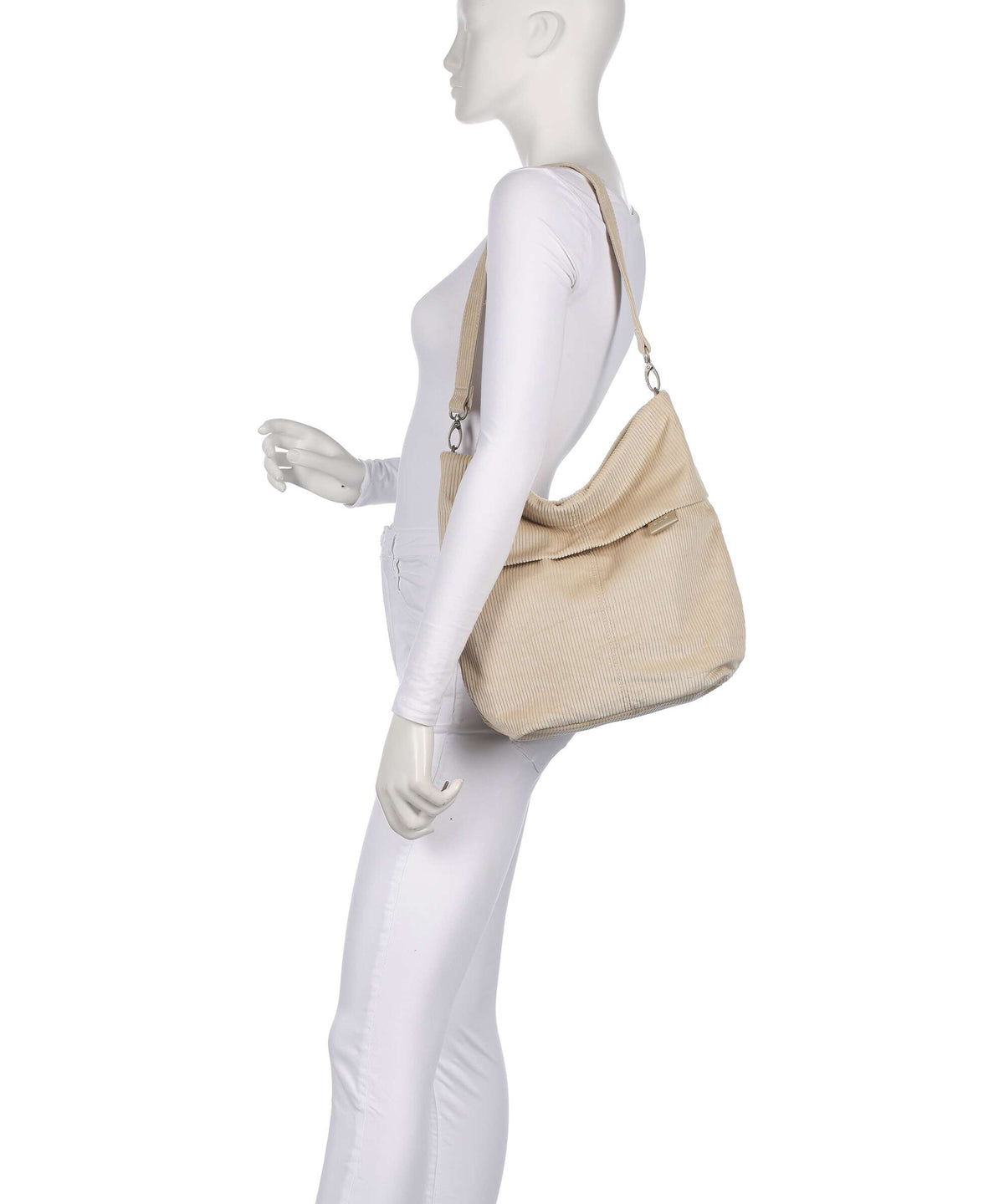 Zwei Mademoiselle.M M12 Hobo bag cord/creme