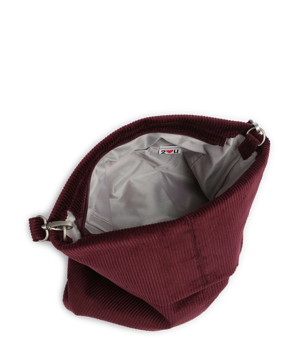 Zwei Mademoiselle.M M12 Hobo bag cord/bordeaux