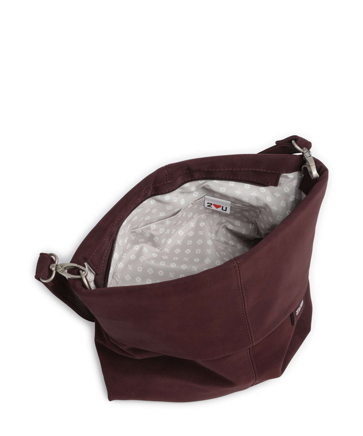 Zwei Mademoiselle.M M12 Hobo bag nubuk/bordeaux
