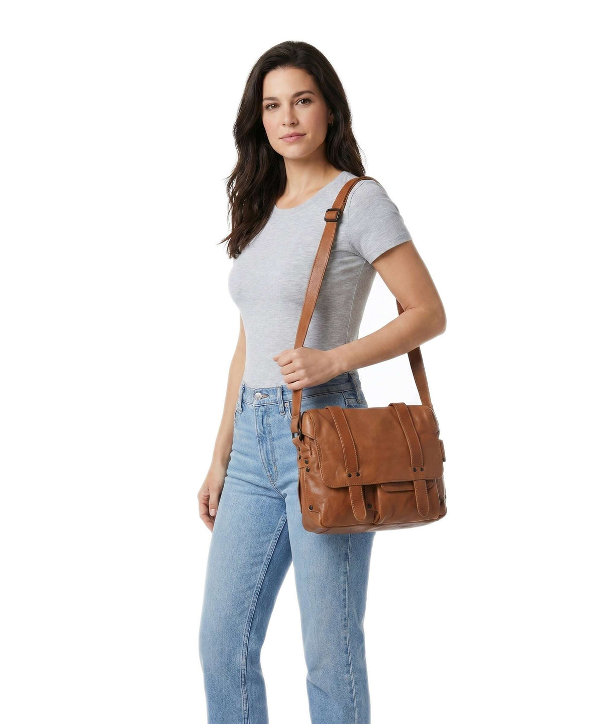 Aunts & Uncles Grandma's Luxury Club Miss Applepie Crossbody bag caramel