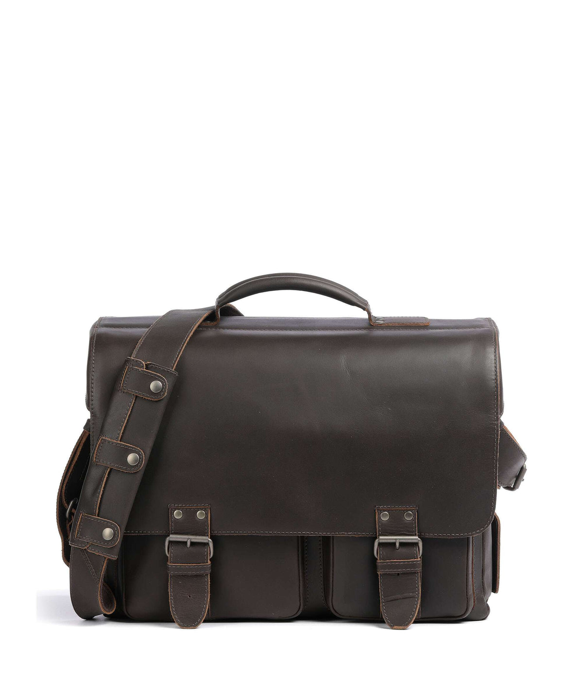 Aunts & Uncles Hunter Big Finn Briefcase vintage brown