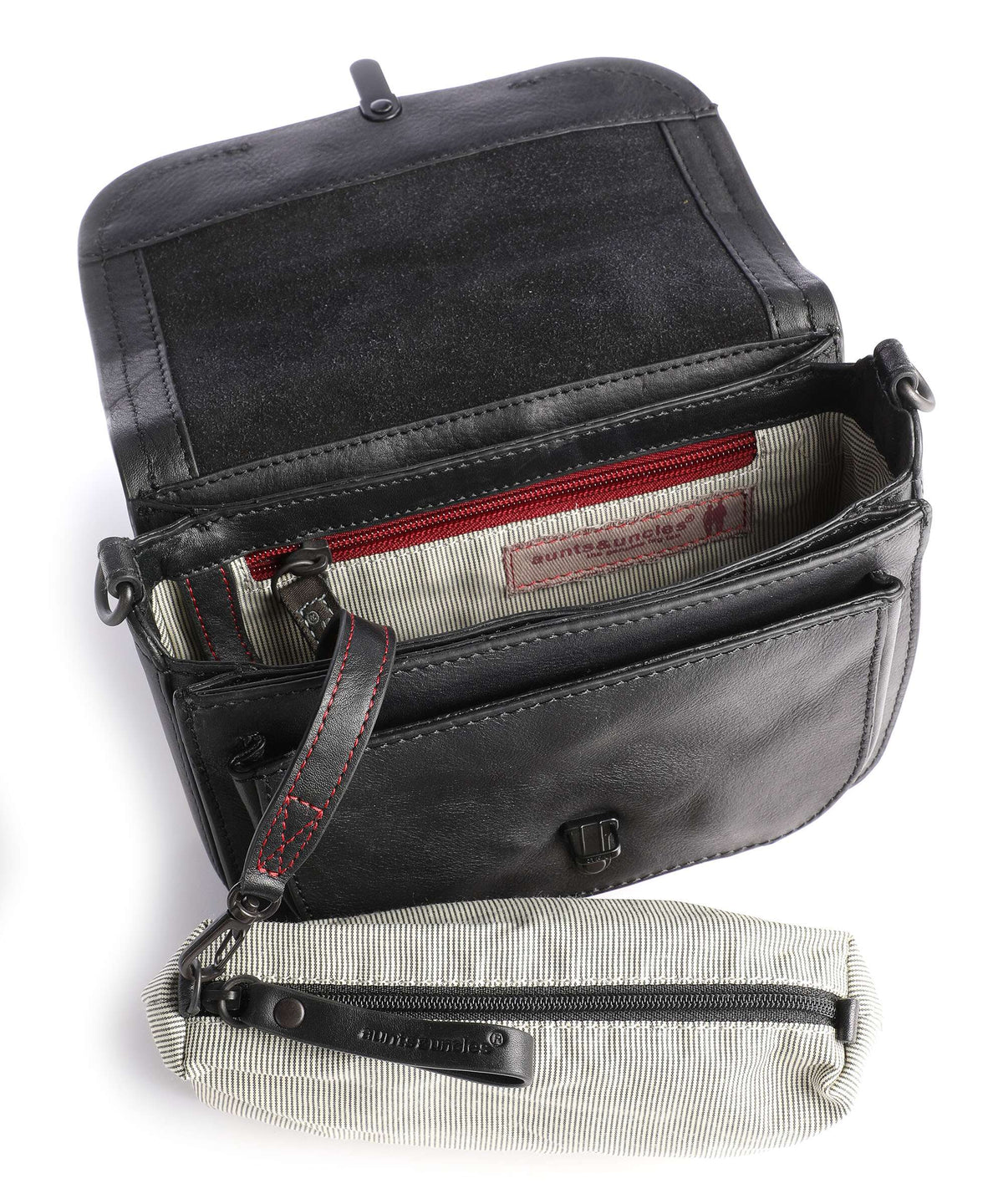 Aunts & Uncles Grandma's Luxury Club Mrs. Waffle Crossbody bag black smoke