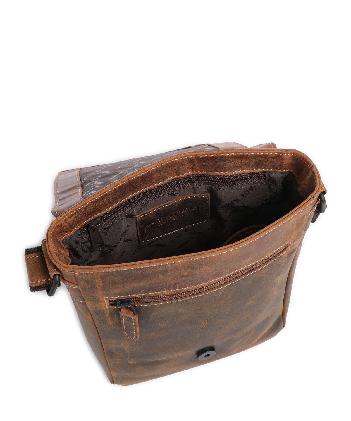 Jack Kinsky Baltimore 3 Crossbody bag cognac