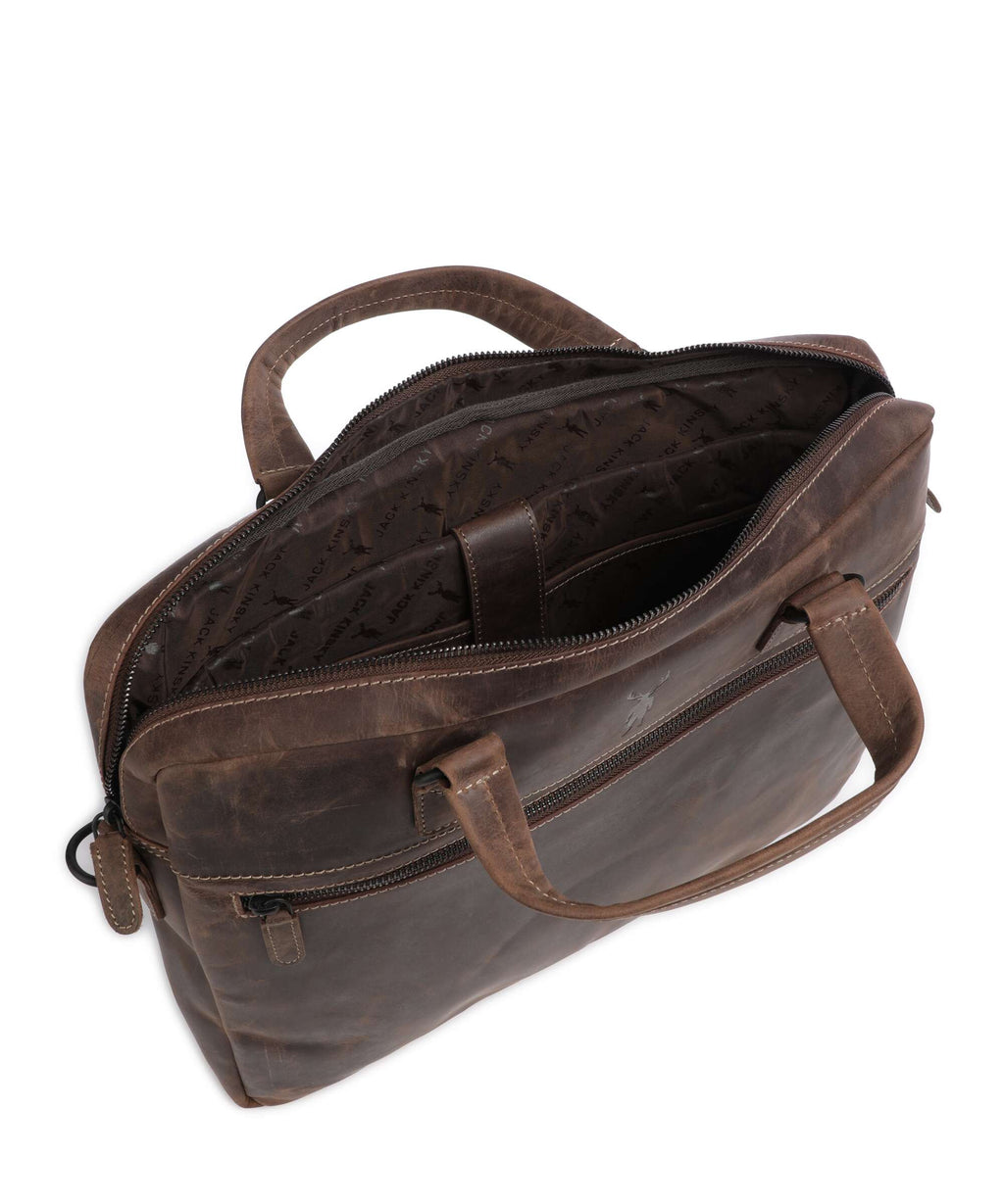 Jack Kinsky Baltimore 8 Briefcase mokka