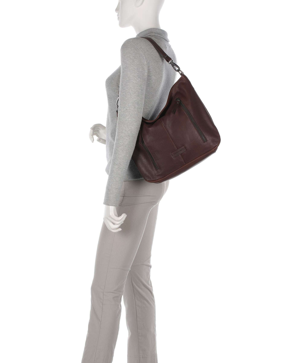 Jack Kinsky Montreal 24N Hobo bag mokka