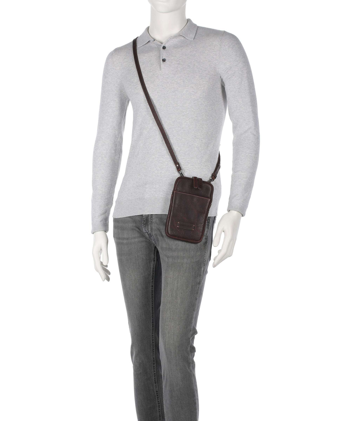 Jack Kinsky Porto 10 Phone bag mokka