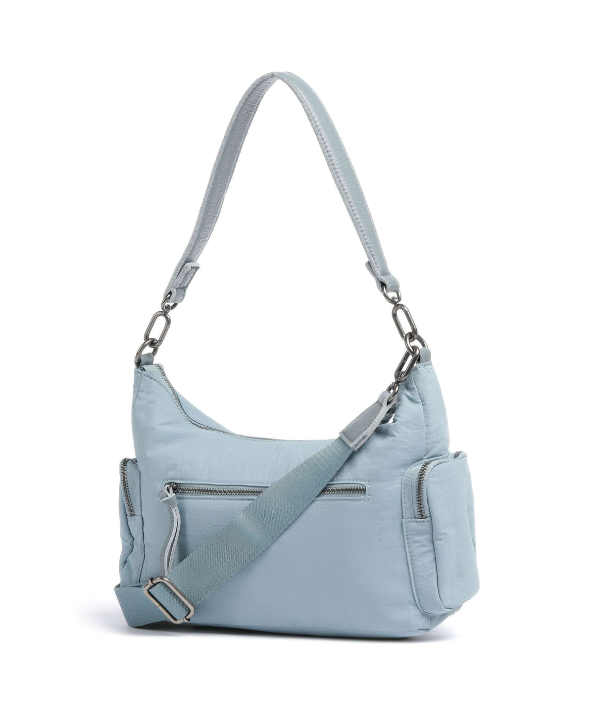FredsBruder Friends For Life Hobo bag dusty blue