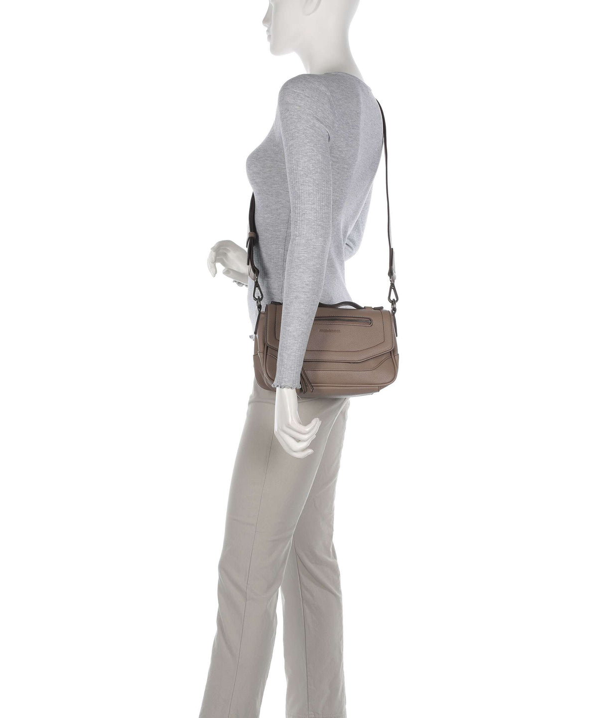 FredsBruder Bestie Crossbody bag dark taupe