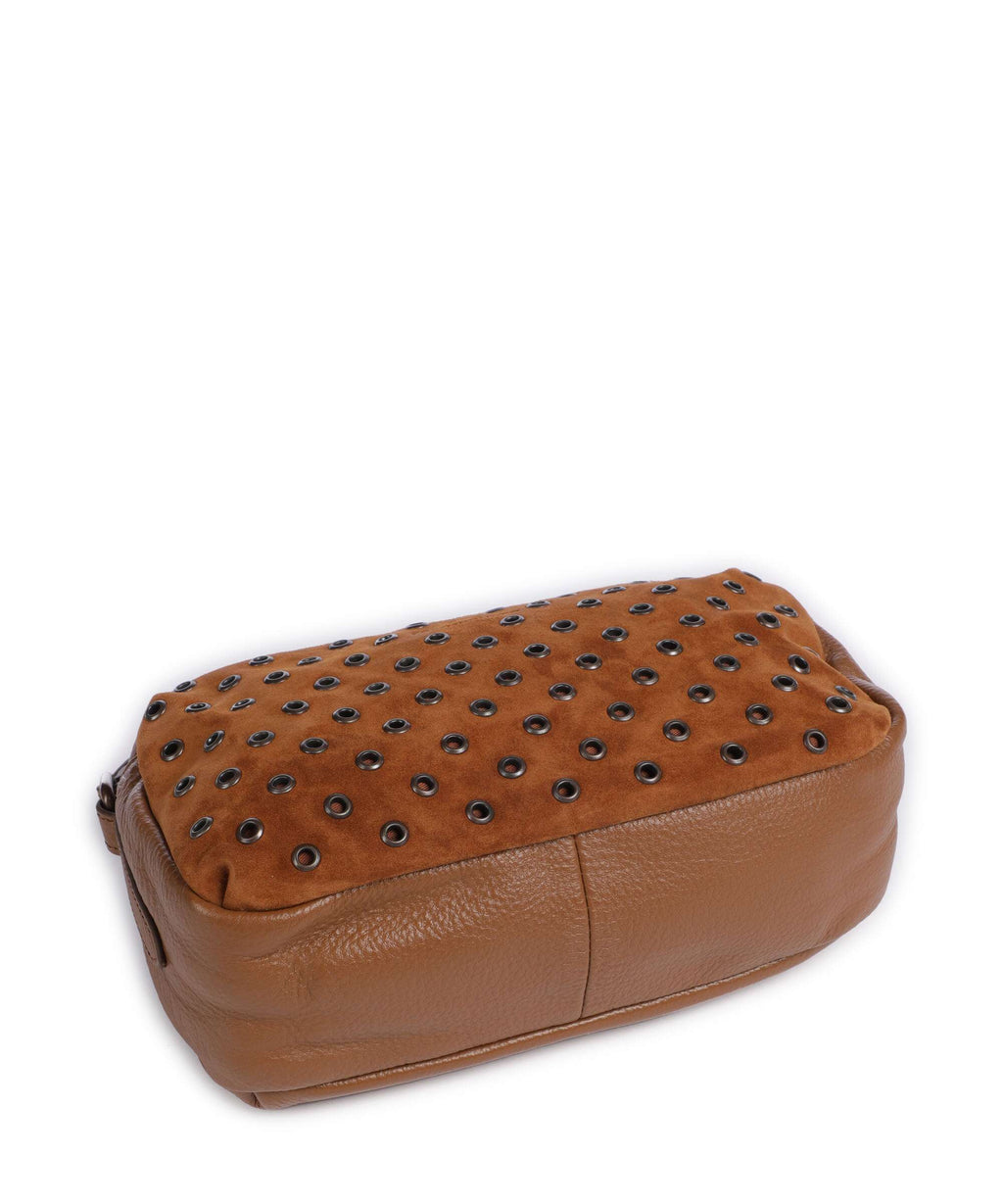 FredsBruder Hey You Rock Crossbody bag dark caramel