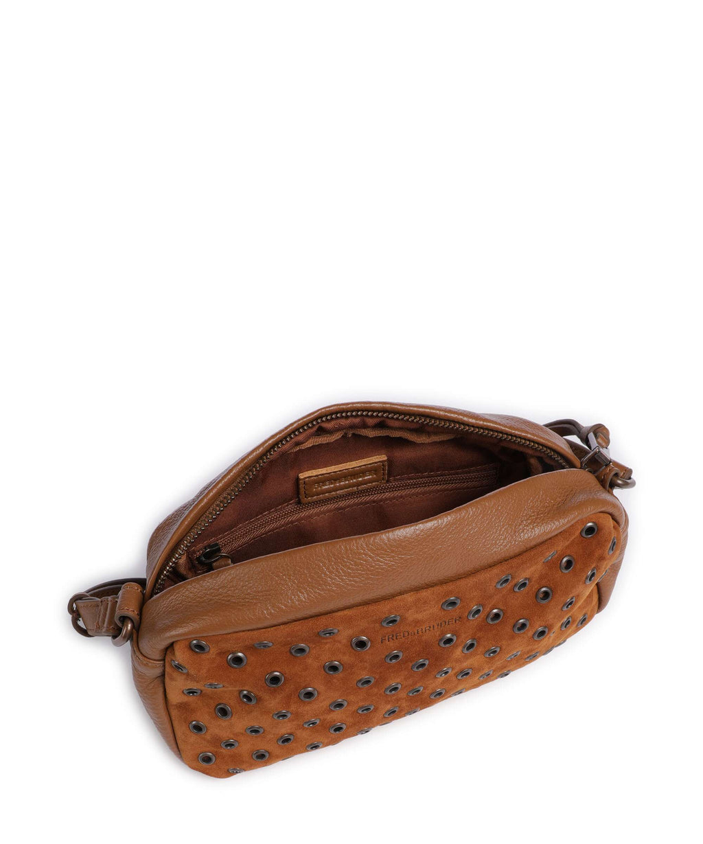 FredsBruder Hey You Rock Crossbody bag dark caramel