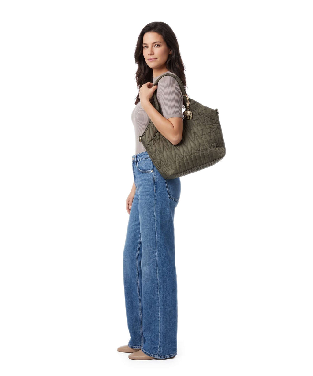 Anokhi Tote bag olive