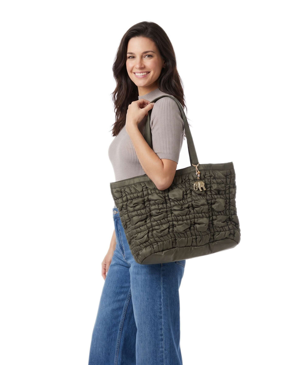 Anokhi Tote bag olive