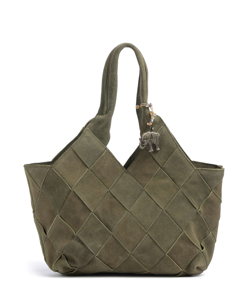 Anokhi Tote bag vintage wash olive
