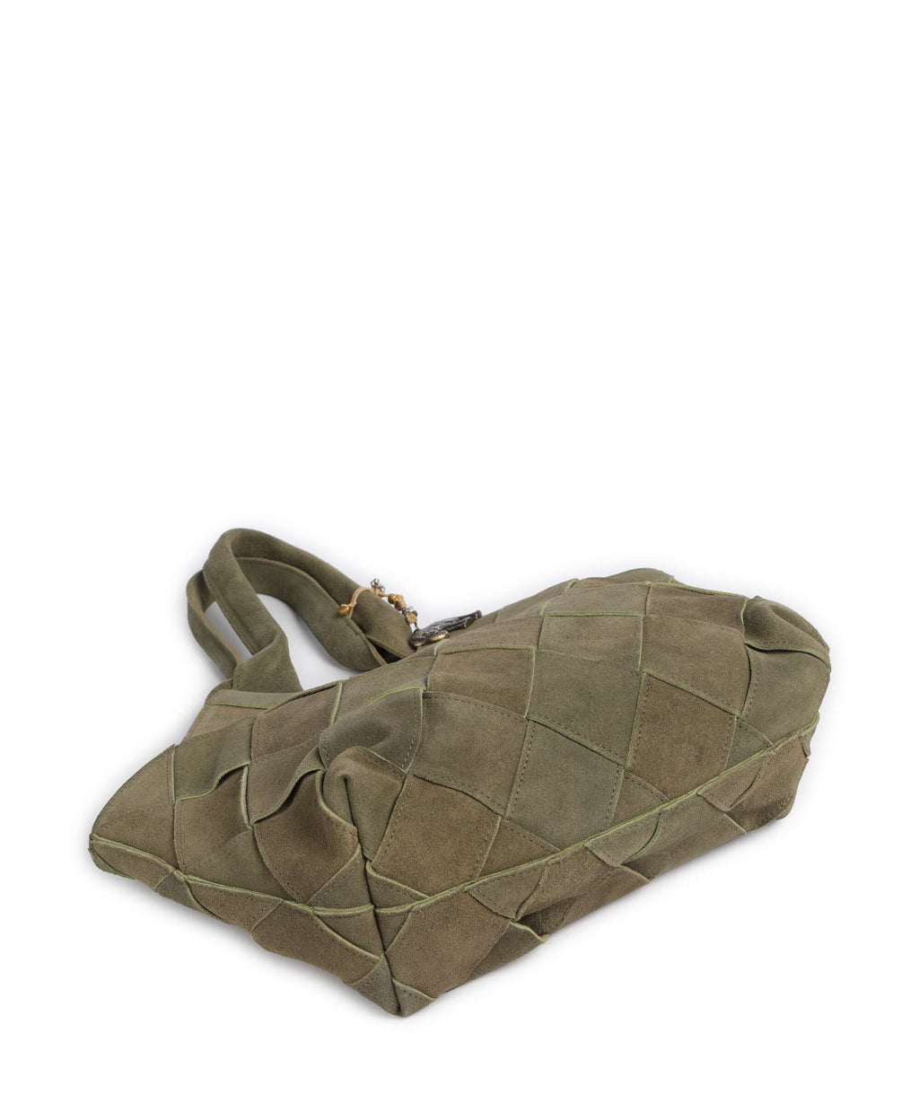 Anokhi Tote bag vintage wash olive