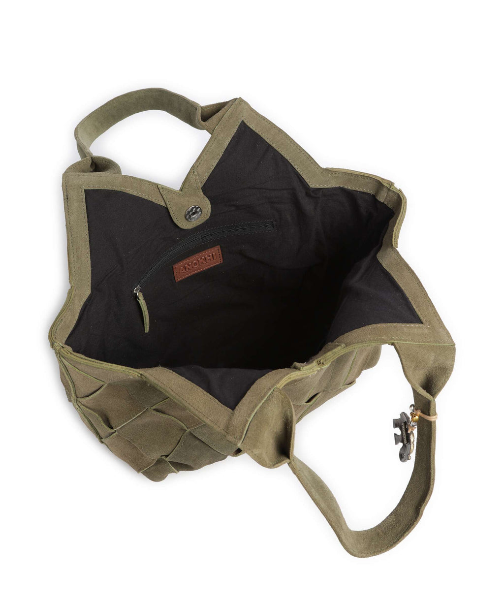 Anokhi Tote bag vintage wash olive