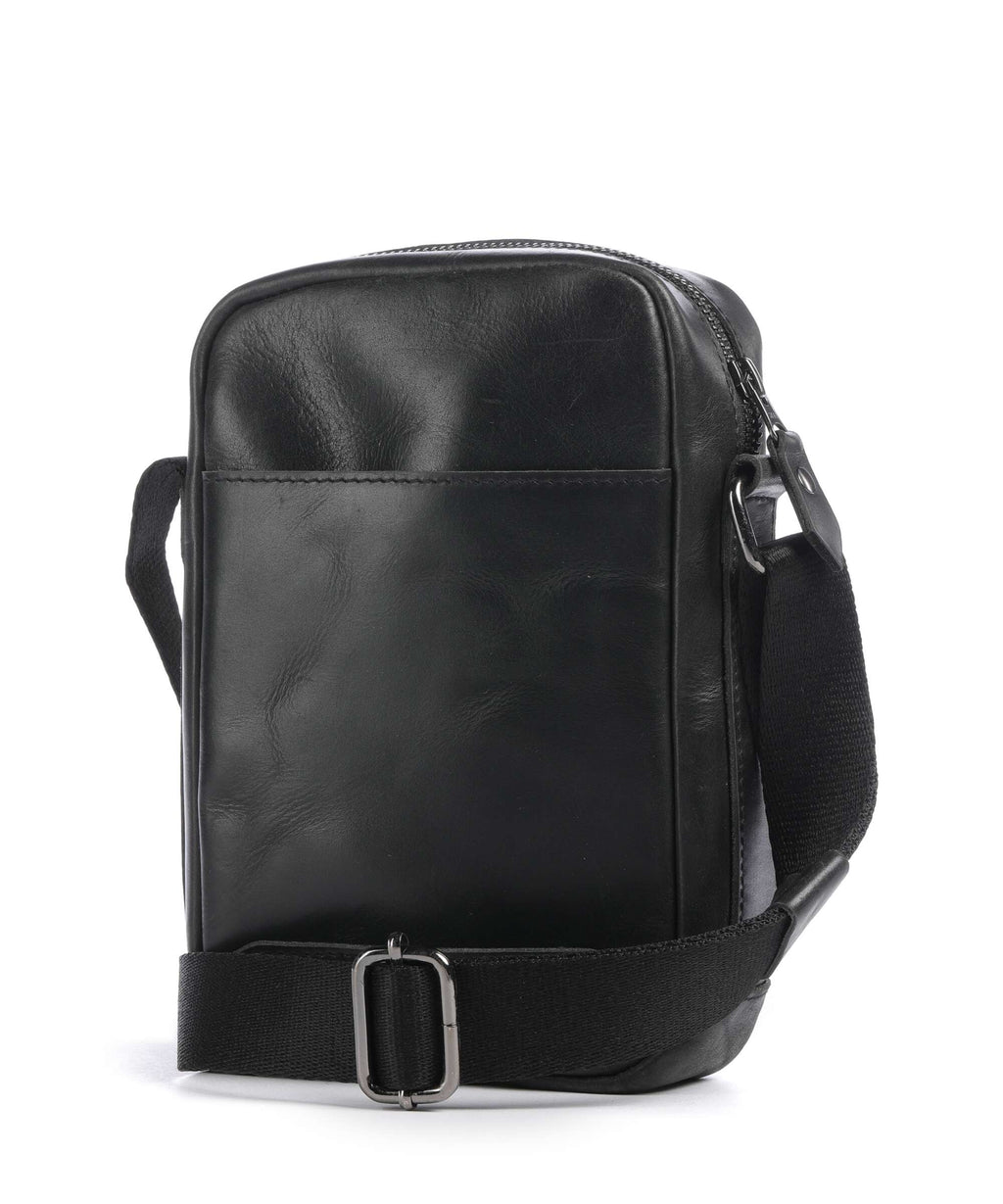 Buckle & Seam Crazy Horse Runner Crossbody bag black