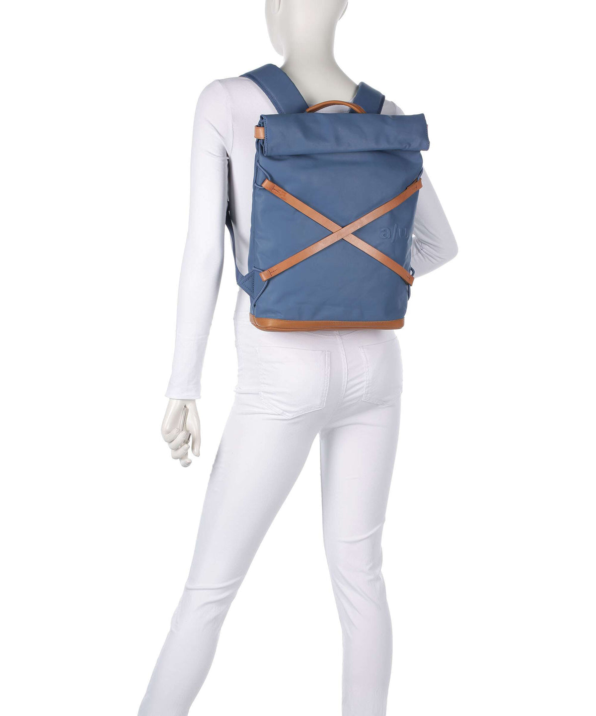 Aunts & Uncles Japan Yokohama Rolltop backpack blue jeans