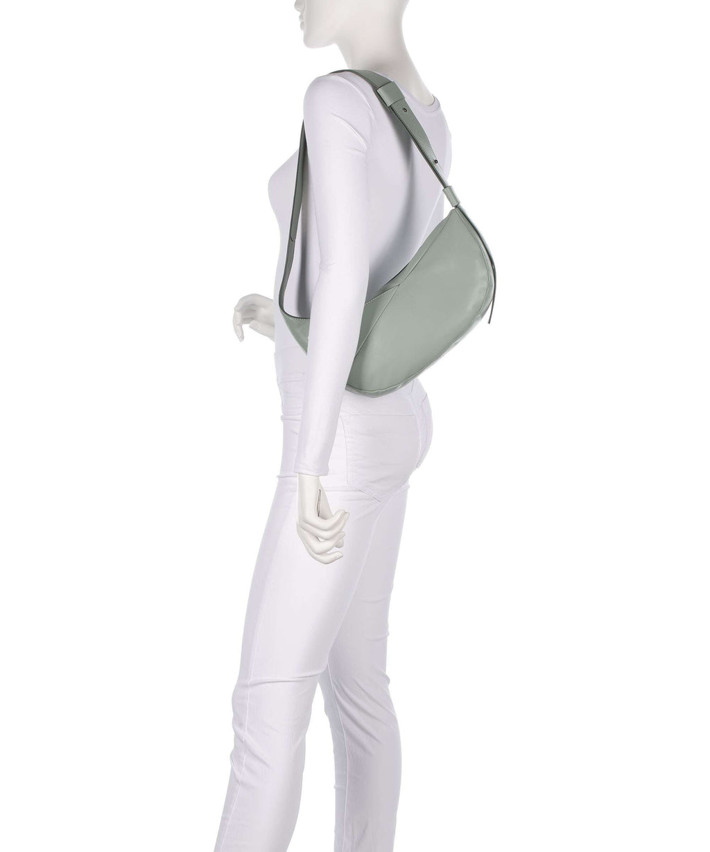 Aunts & Uncles Jamie's Orchard Bee Balm Hobo bag sage green