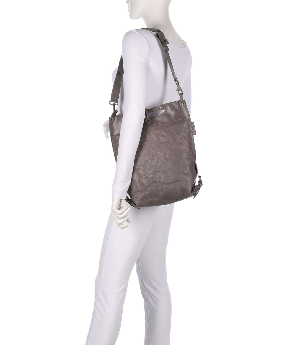 Aunts & Uncles Grandma's Luxury Club Mrs. Pancake Shoulder bag oyster grey