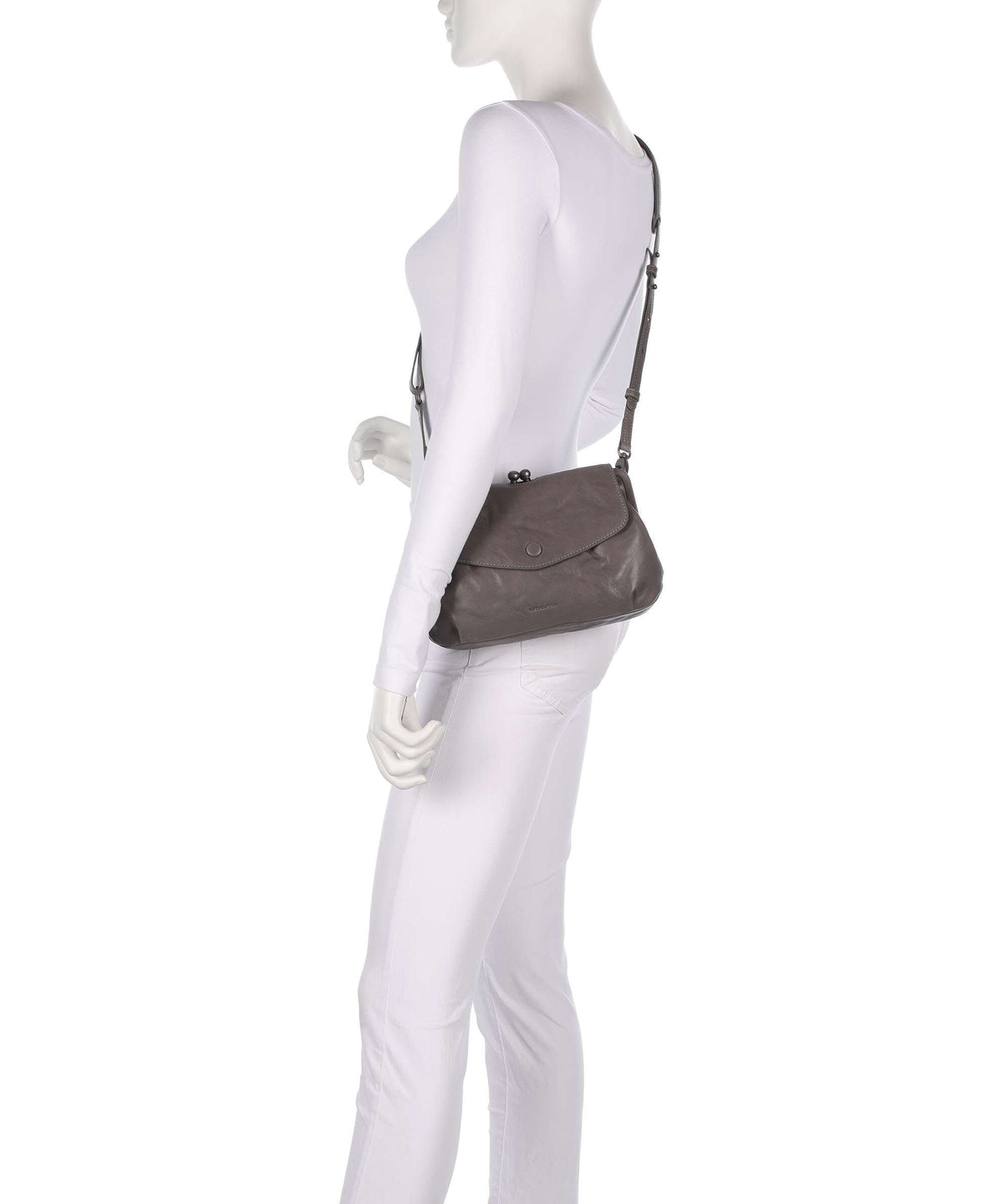 Aunts & Uncles Grandma's Luxury Club Mrs. Madeline Crossbody bag oyster grey