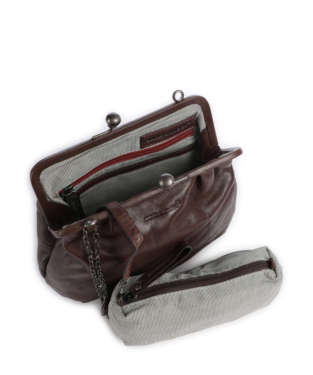 Aunts & Uncles Grandma's Luxury Club Mrs. Fortune Cookie Crossbody bag coffee bean