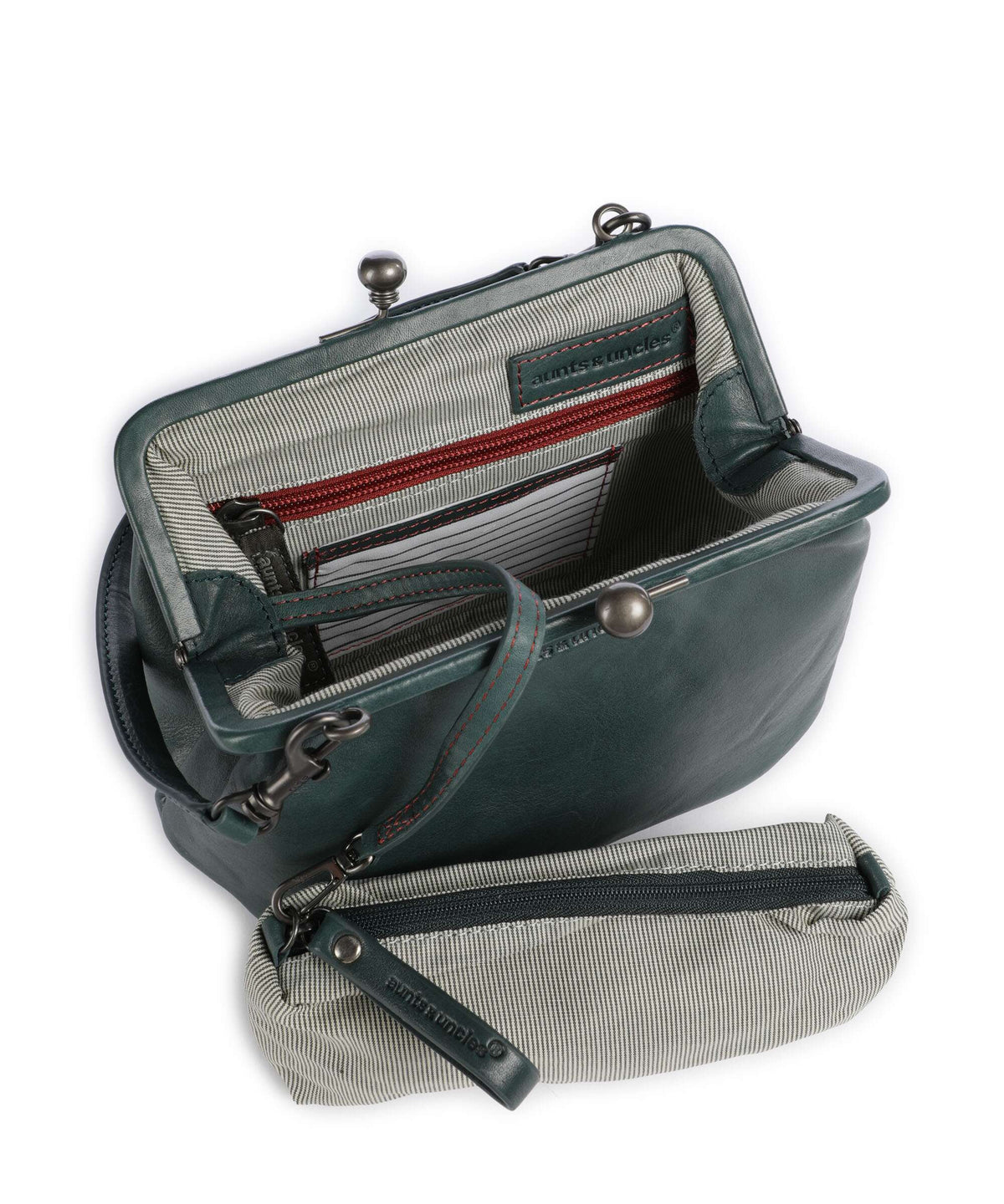 Aunts & Uncles Grandma's Luxury Club Mrs. Pizzelle Crossbody bag green jewel