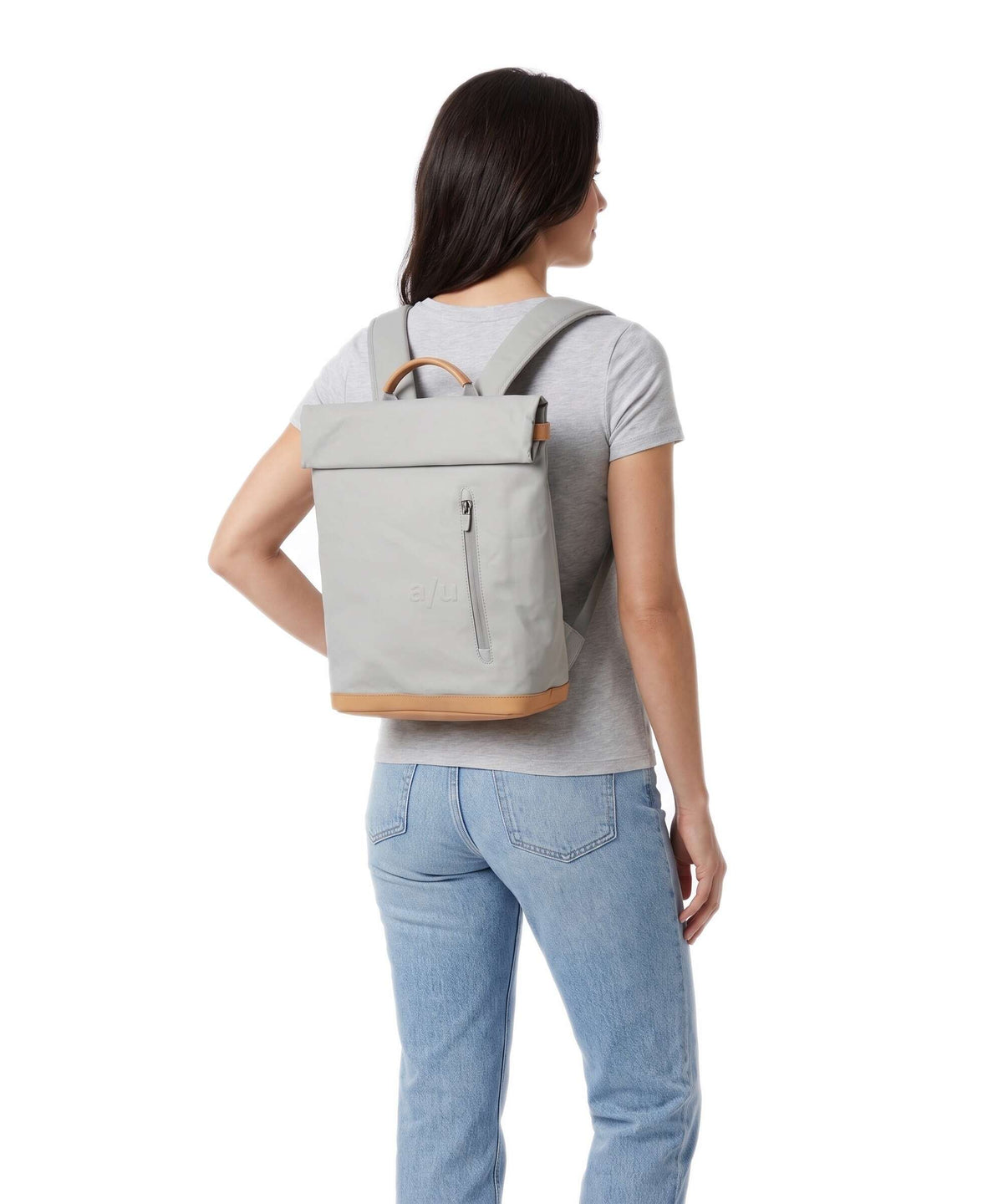 Aunts & Uncles Japan Wakayama Rolltop backpack circular grey