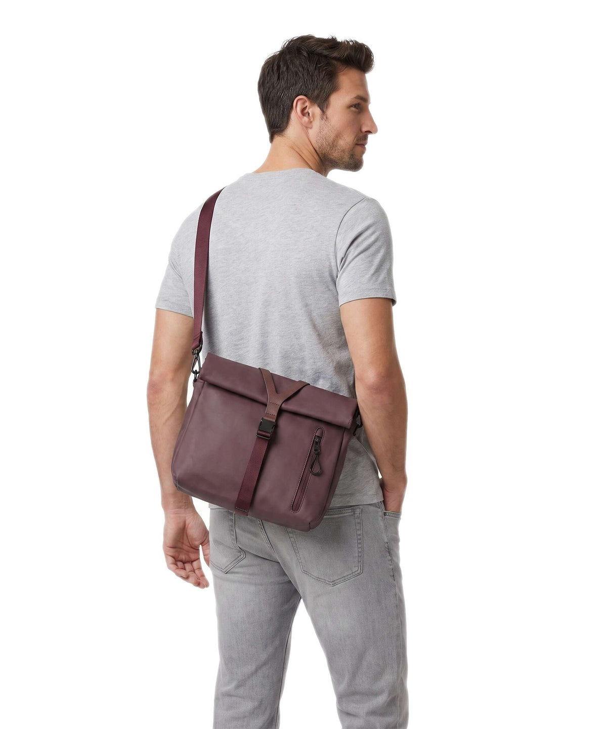 Aunts & Uncles Japan RE Seki Crossbody bag merlot