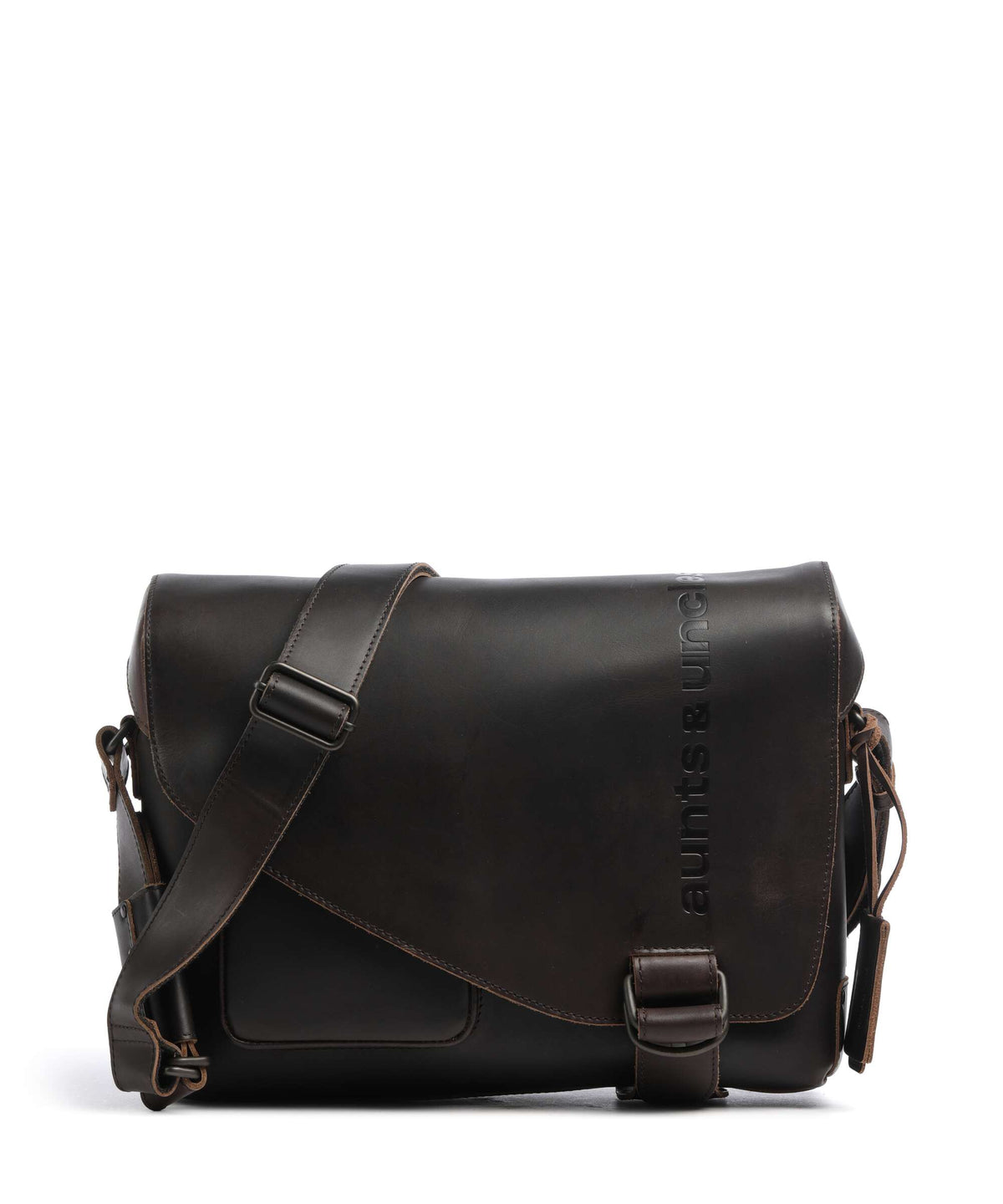 Aunts & Uncles Heritage Judd Messenger bag dark brown