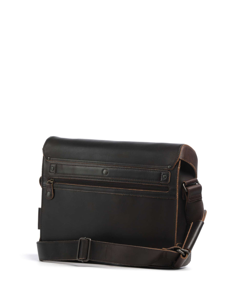 Aunts & Uncles Heritage Judd Messenger bag dark brown