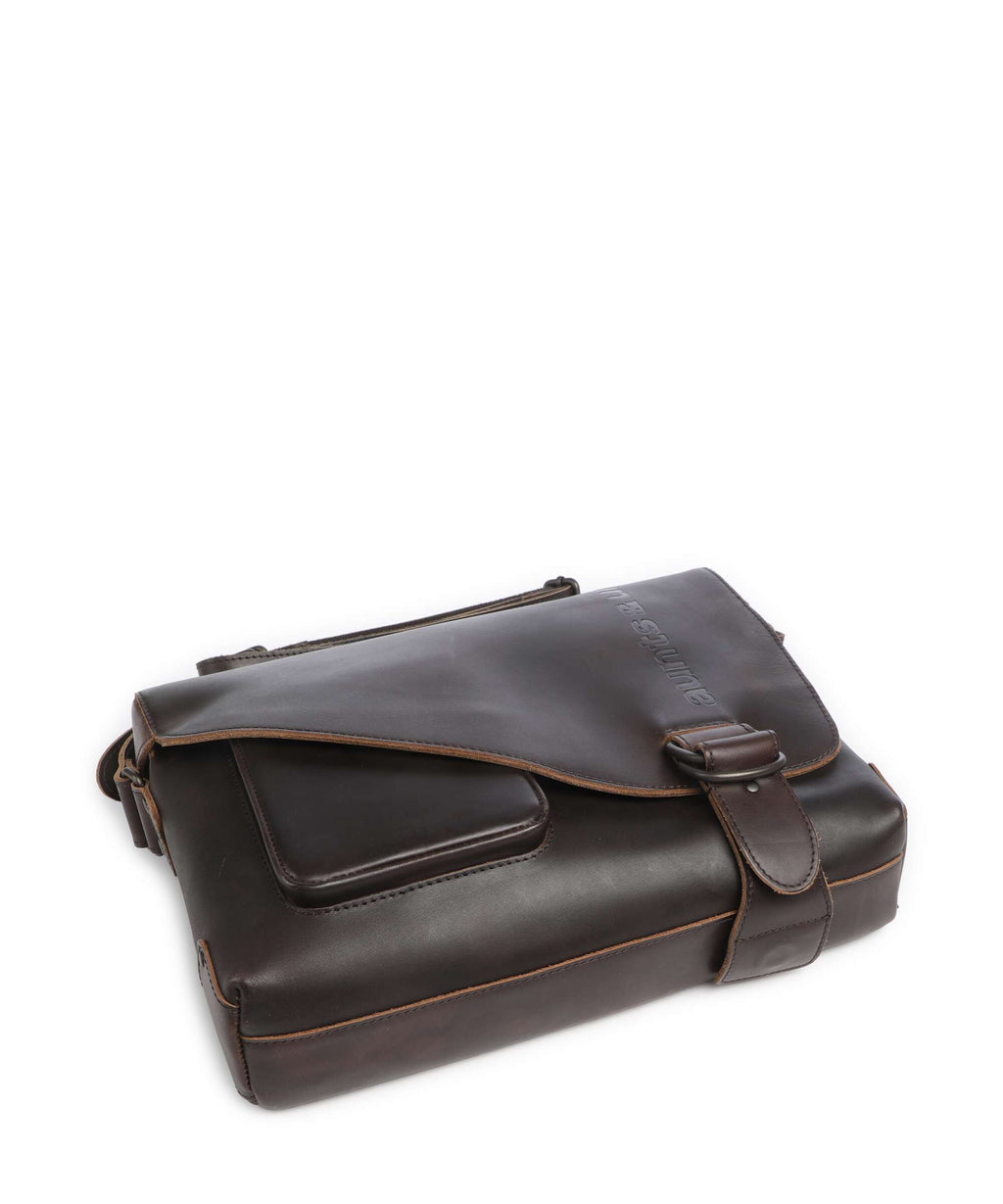 Aunts & Uncles Heritage Judd Messenger bag dark brown