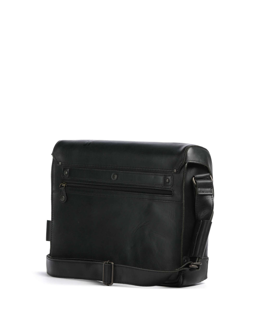 Aunts & Uncles Heritage Medium Judd Messenger bag black