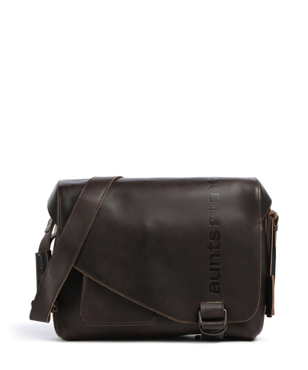 Aunts & Uncles Heritage Medium Judd Messenger bag dark brown