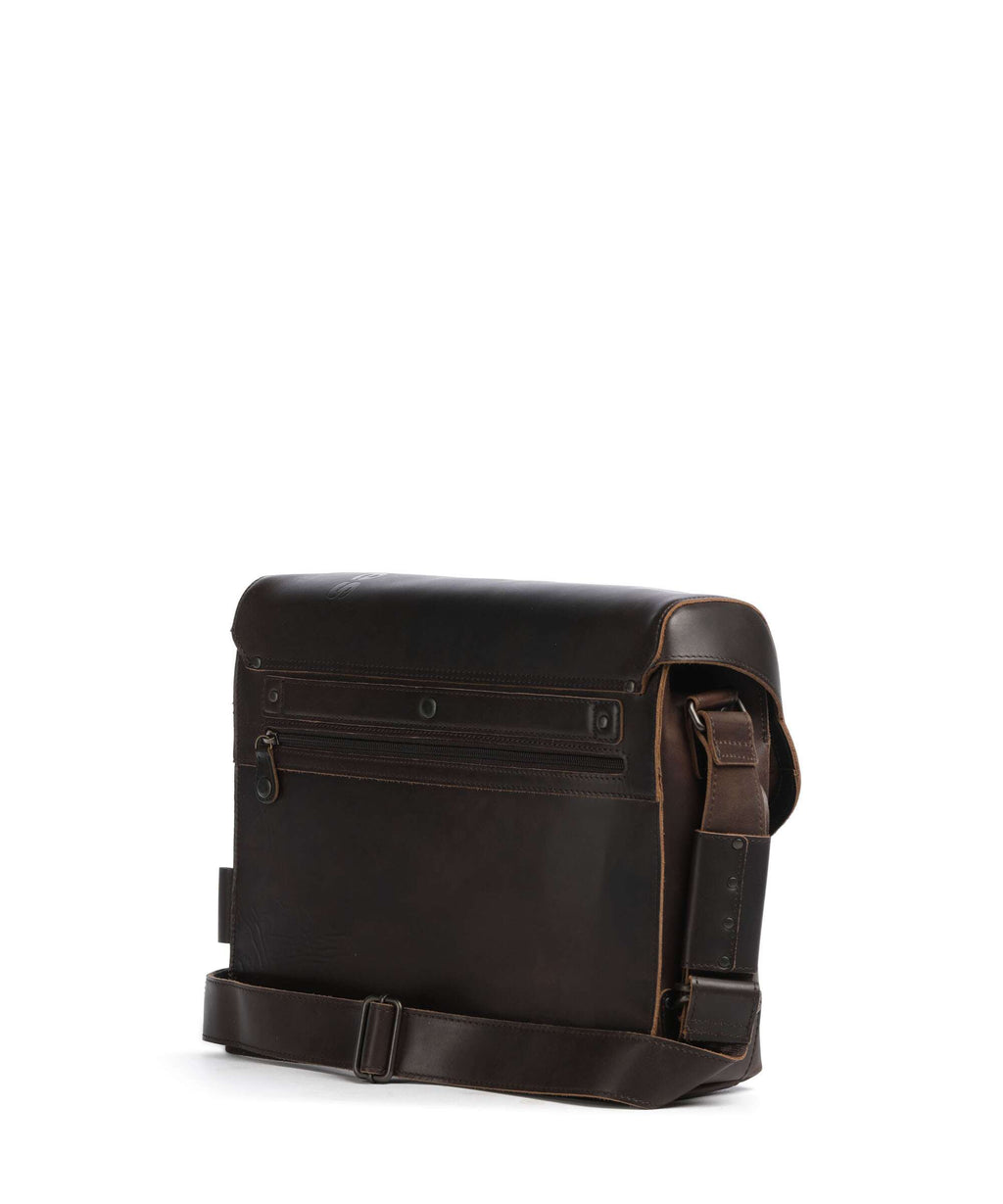 Aunts & Uncles Heritage Medium Judd Messenger bag dark brown