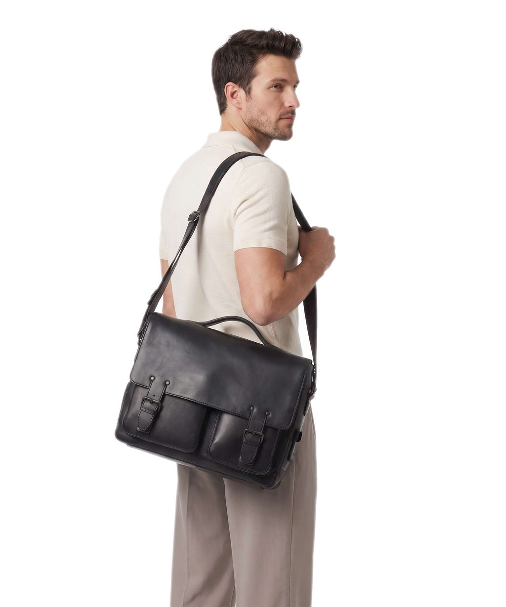 Aunts & Uncles Heritage Finn Briefcase black