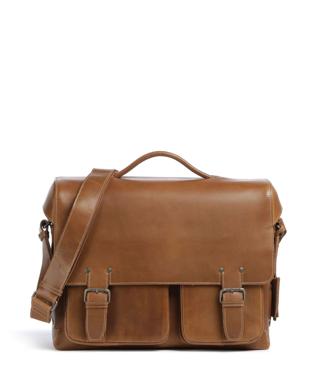 Aunts & Uncles Heritage Finn Briefcase tan