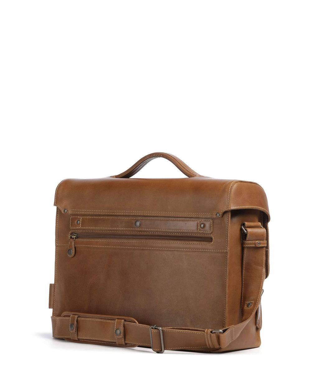 Aunts & Uncles Heritage Finn Briefcase tan