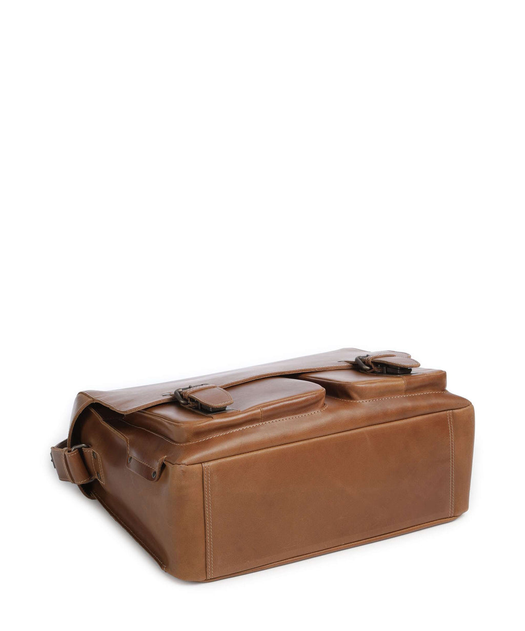 Aunts & Uncles Heritage Finn Briefcase tan