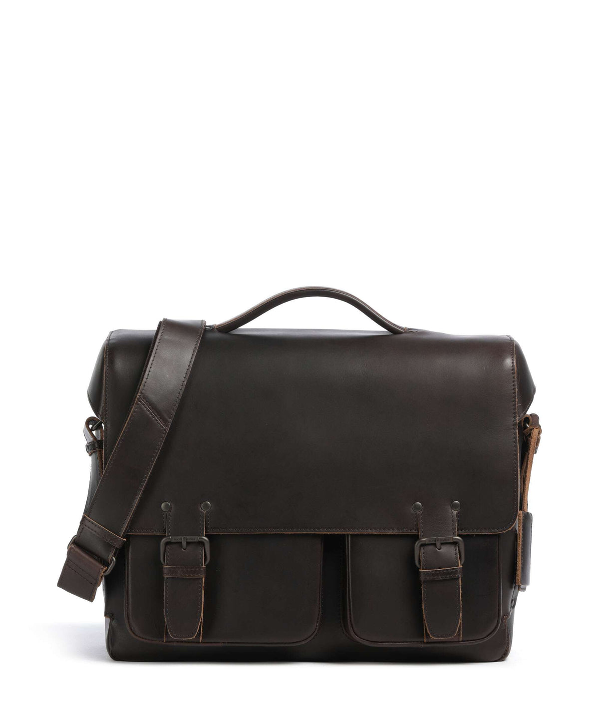 Aunts & Uncles Heritage Finn Briefcase dark brown