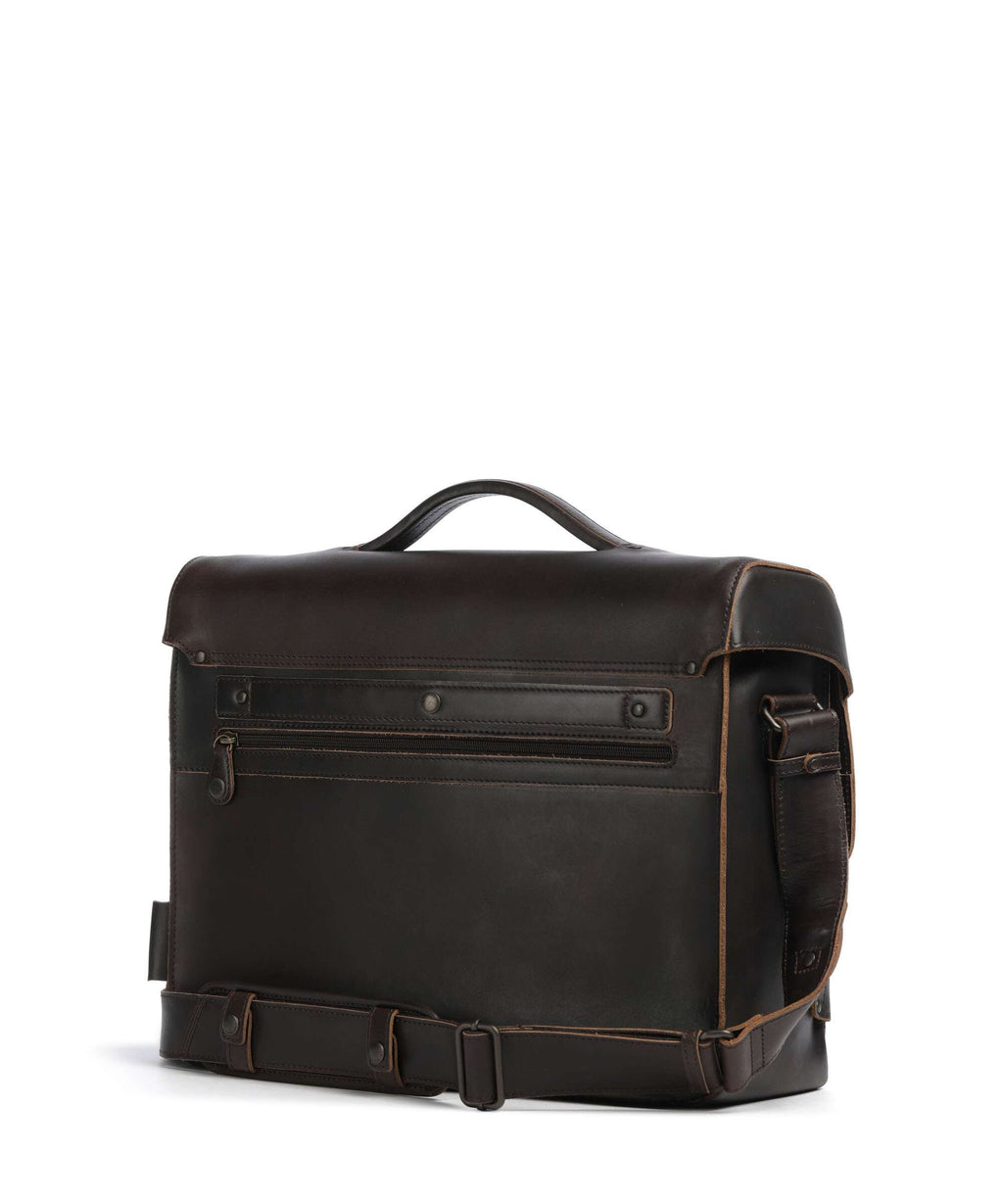 Aunts & Uncles Heritage Finn Briefcase dark brown
